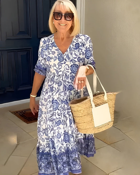 Everyday Floral Comfort Midi Dress