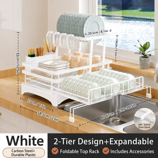 QuickFold Pull-Out Kitchen Rack